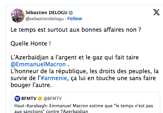 Le temps est surtout aux bonnes affaires non ?   Quelle Honte !