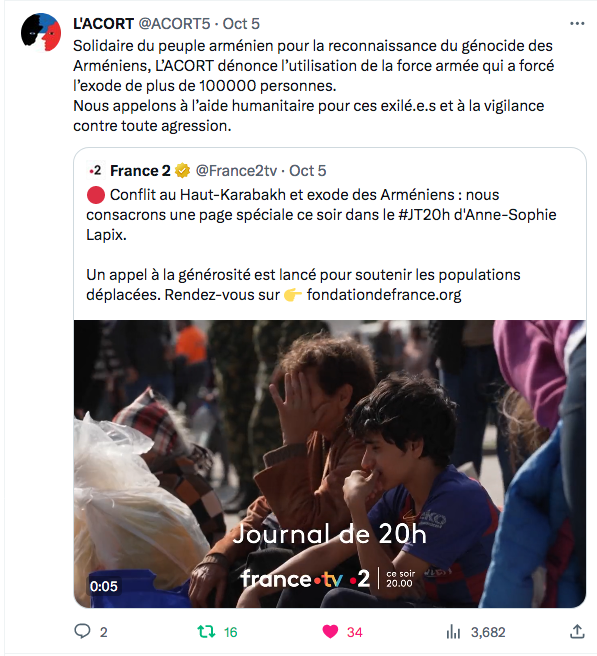 Solidaire du peuple arménien
