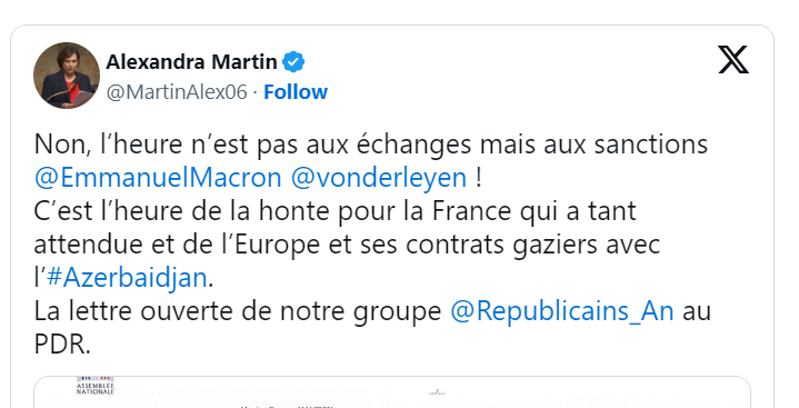 Non, l’heure n’est pas aux échanges mais aux sanctions