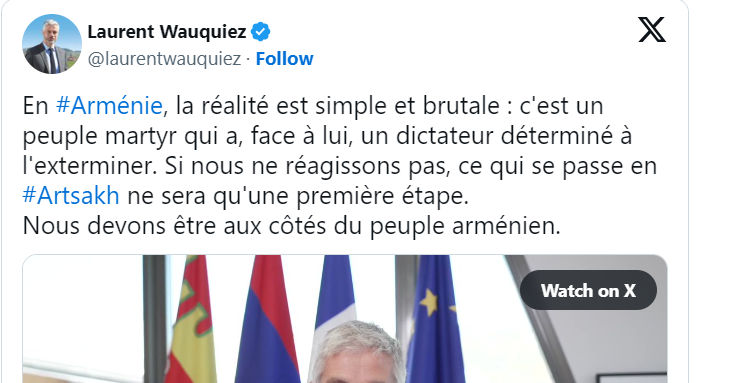 En #Arménie, la réalité est simple et brutale : c&rsquo;est un peuple martyr qui a, face à lui, un dictateur déterminé à l&rsquo;exterminer.