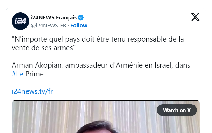 « N&rsquo;importe quel pays doit être tenu responsable de la vente de ses armes »