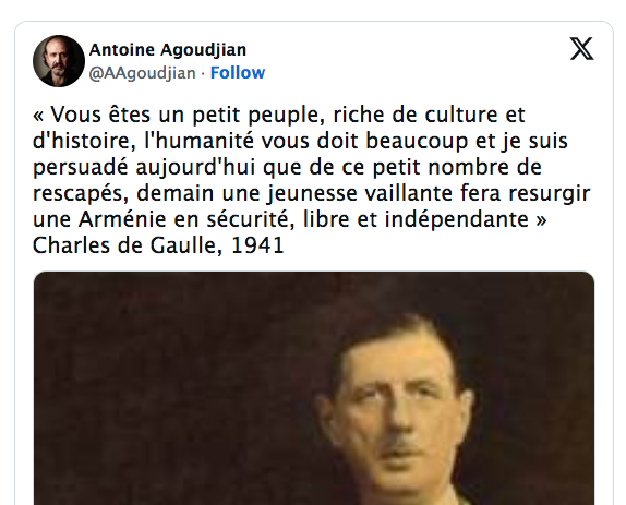 « Vous êtes un petit peuple, riche de culture et d&rsquo;histoire, l&rsquo;humanité vous doit beaucoup (…)