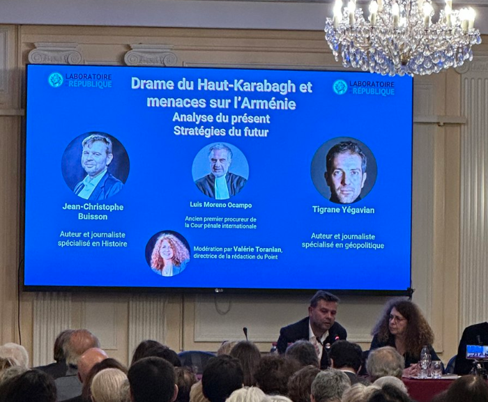🇦🇲 🗣️  @jchribuisson   @valerietoranian   « Drame du Haut-Karabagh et menaces sur l’Arménie » 🏠  @217BdStGermain