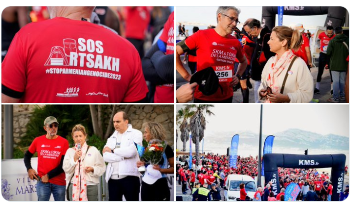 🇦🇲👟 Plus de 850 sportifs réunis ce matin à Marseille pour Courir pour la Mémoire.