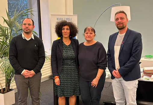 Merci à Chaynesse KHIROUNI, Présidente du @Departement54  et son VP Vincent HAMEN pour leur écoute et soutien.