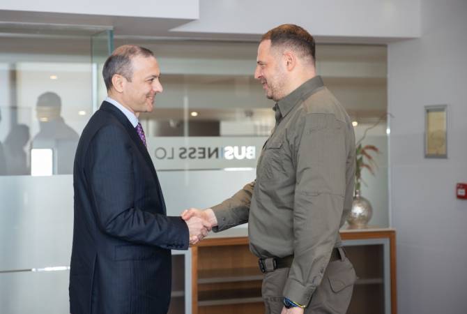 Le secrétaire du Conseil de sécurité d&rsquo;Arménie et le chef du cabinet du Président de l&rsquo;Ukraine ont discuté des perspectives de coopération entre les deux pays