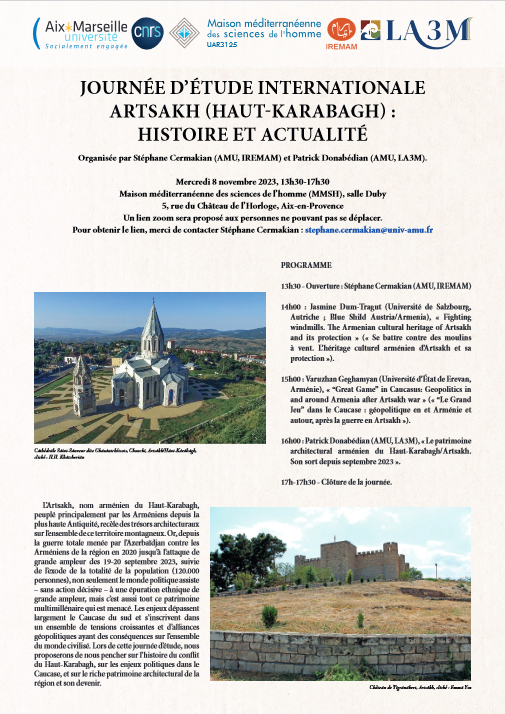 Journée d&rsquo;étude internationale Artsakh : histoire et actualité