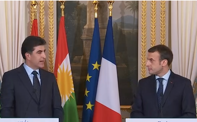 Macron reçoit le président du Kurdistan irakien, évoque Israël et le Hamas