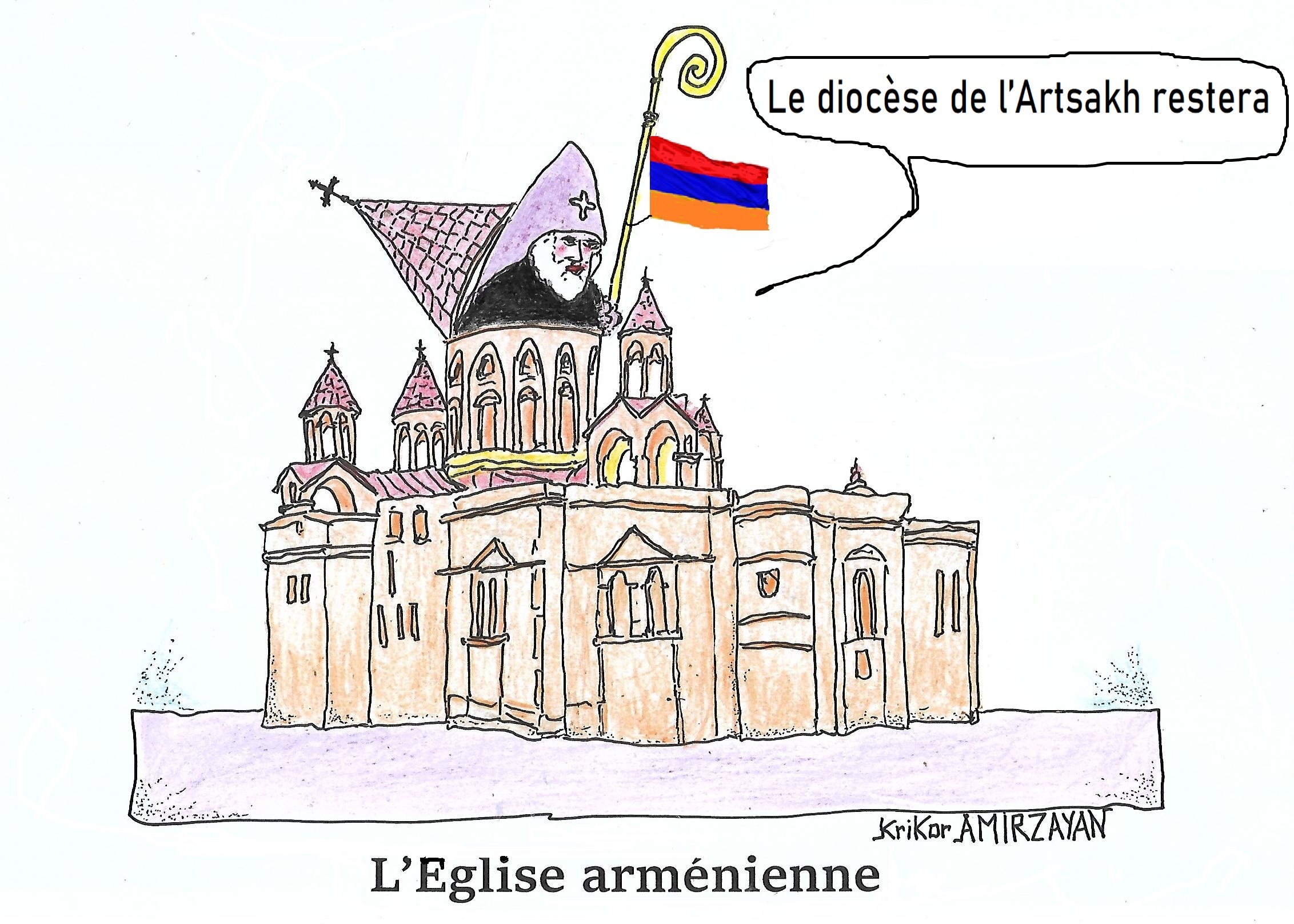 L’Eglise arménienne de Sainte-Etchmiadzine continuera de garder le diocèse de l&rsquo;Artsakh