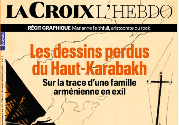 Un grand bravo à  @pierresautreuil  et  @t_guichard   qui remportent le Prix Jeune Journaliste de  @fondatvarenne  pour leur reportage « Les dessins perdus du Haut-Karabakh : sur la trace d’une famille arménienne en exil »