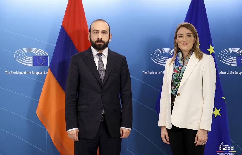 Ce dont Ararat Mirzoyan et la présidente du CE Roberta Metsola ont discuté à Bruxelles