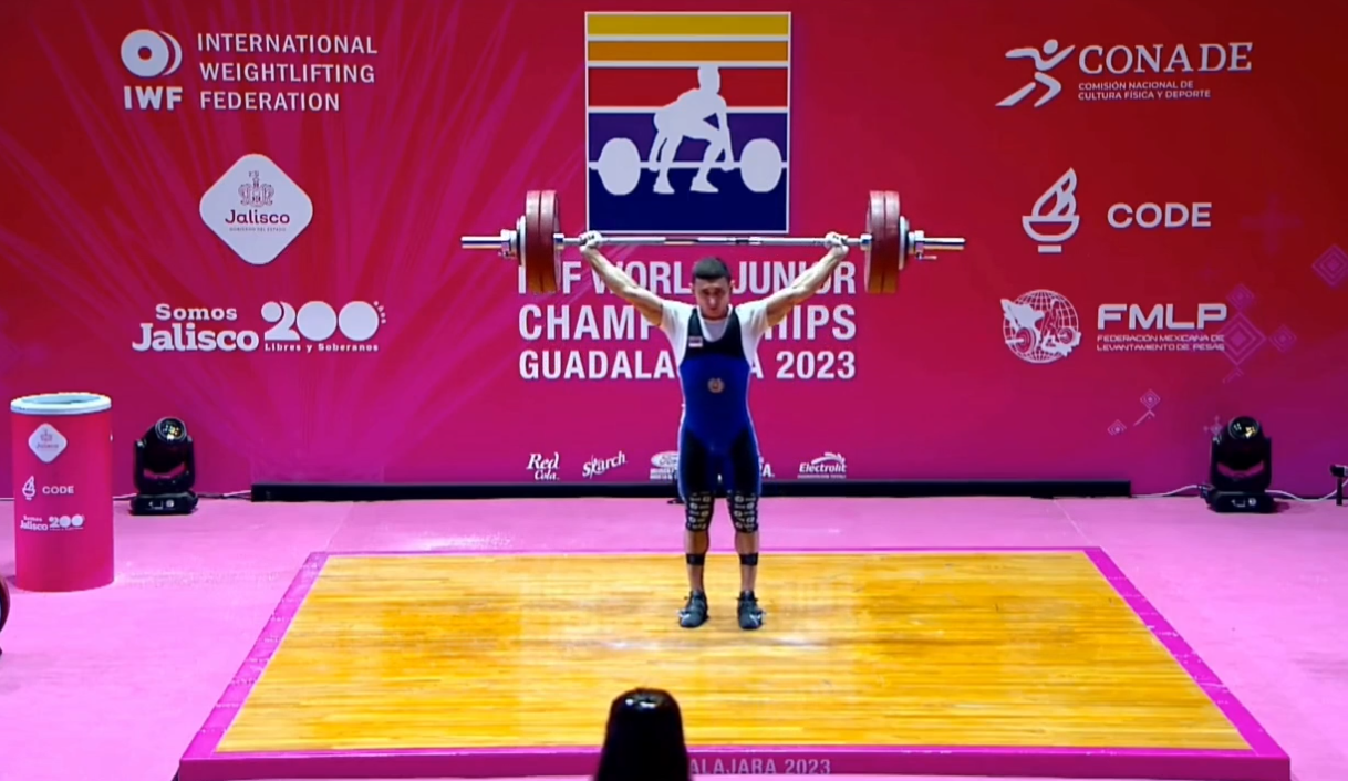 Gor Sahakyan (Arménie), champion du monde junior d’haltérophilie
