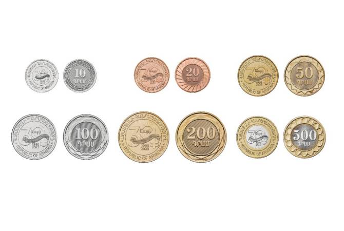 La Banque centrale met en circulation des pièces dédiées au 30e anniversaire du dram arménien