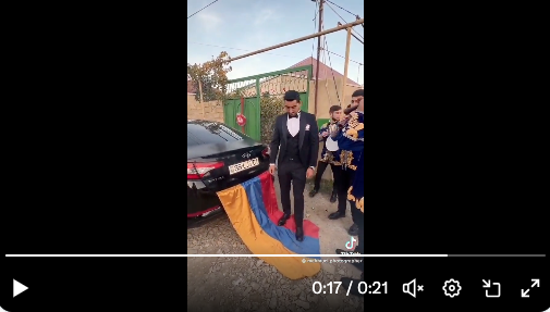 Même lors d&rsquo;un mariage les Azerbaïdjanais revendiquent leur haine