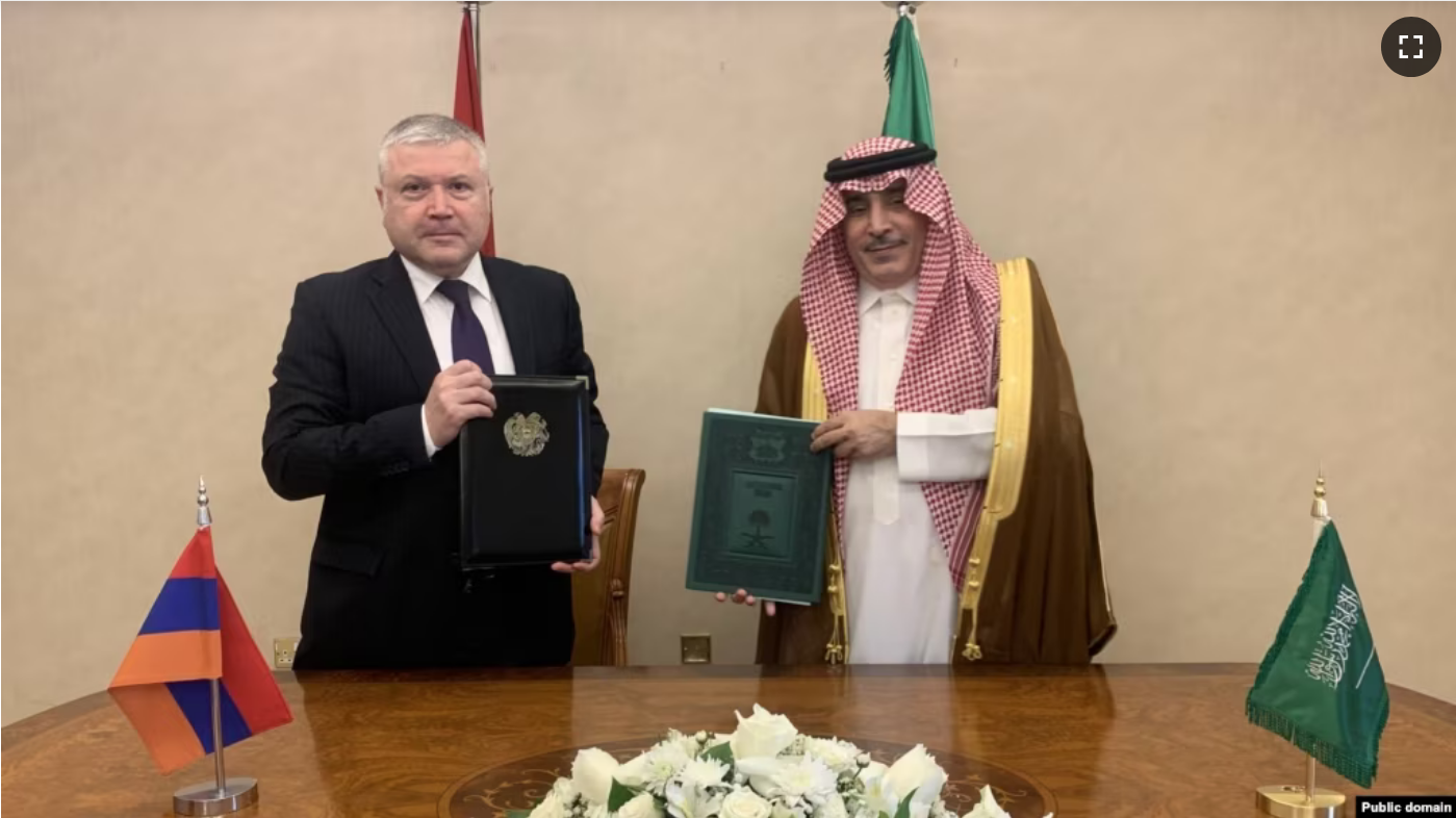 L&rsquo;Arménie et l&rsquo;Arabie saoudite établissent des relations diplomatiques