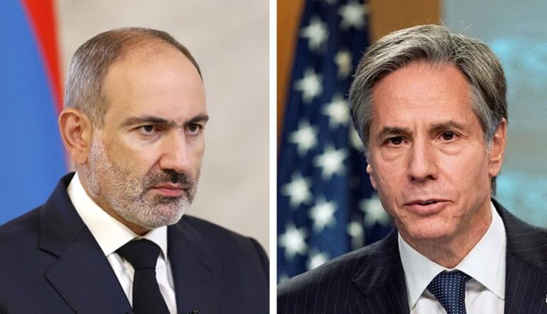 Nikol Pachinian et Antony Blinken ont discuté du processus de régulation des relations entre l&rsquo;Arménie et l&rsquo;Azerbaïdjan