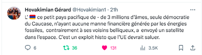 Du lancement d&rsquo;un satellite arménien