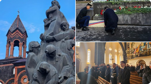 J&rsquo;ai pris part ce matin à Gyumri aux cérémonies en hommage aux victimes du tremblement de terre