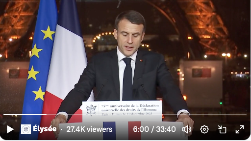 Les propos du président Macron sur l&rsquo;Arménie au Palais de Chaillot