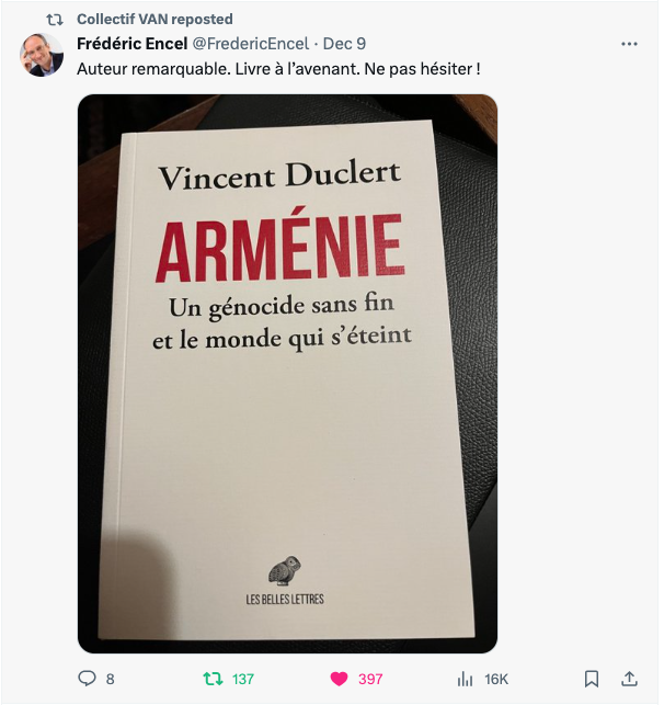 Vincent Duclert, auteur remarquable