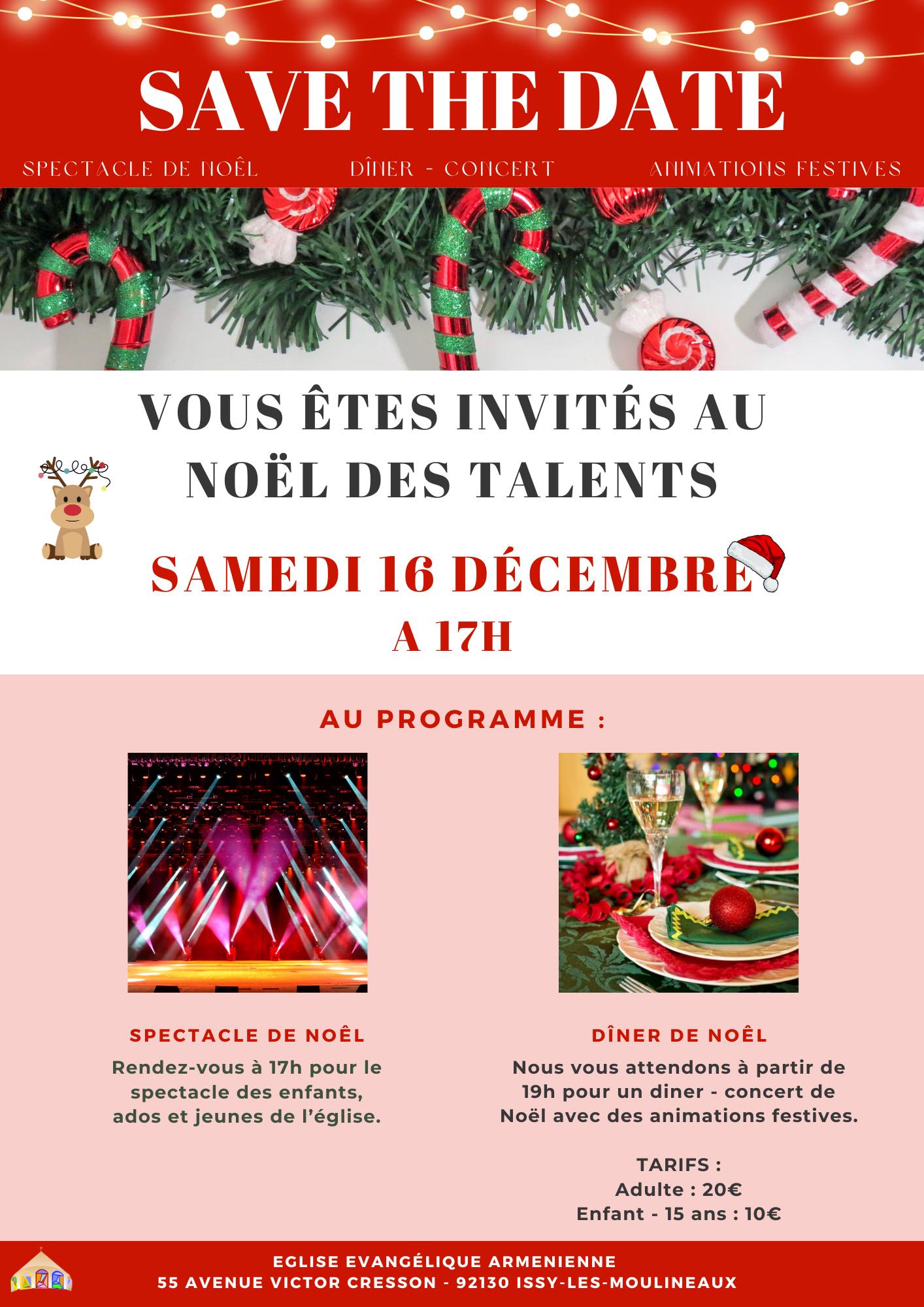 Le 16 décembre et sa journée spécial Noël