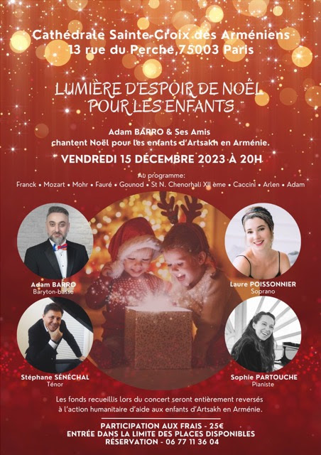 Adam Barro & ses Amis chantent Noël pour les enfants d&rsquo;Artsakh en Arménie