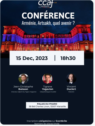 Conférence CCAF le 15 à Marseille avec V.Duclert et T.Yégavian