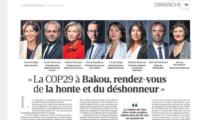 Merci de dire que le choix de Bakou pour la COP21 est une tartufferie