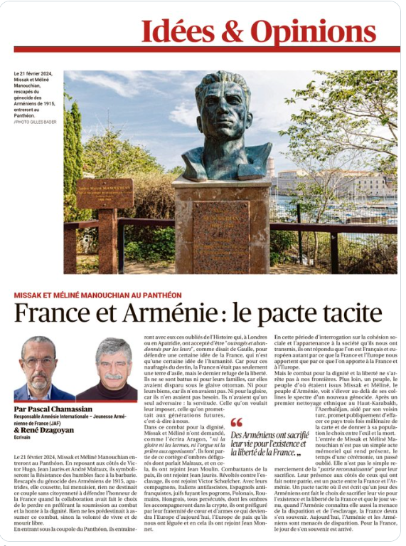 Notre tribune avec René Dzagoyan dans « la provence »