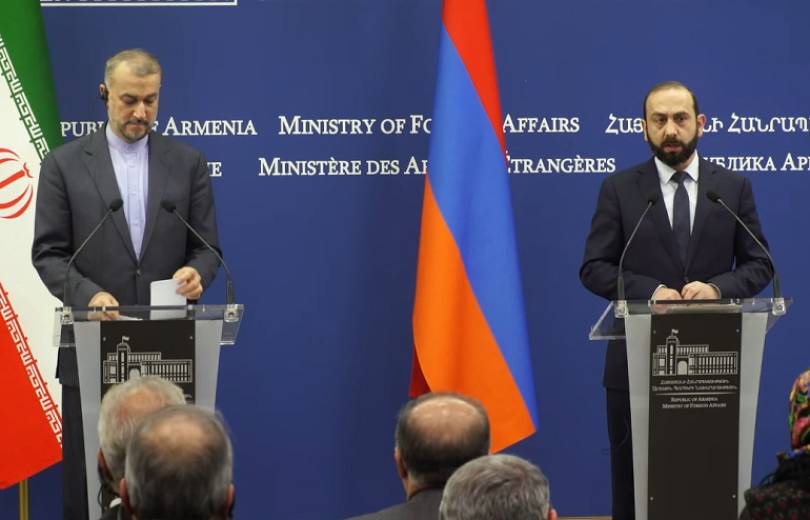 Erévan remercie Téhéran pour sa position claire concernant l&rsquo;intégrité territoriale, l&rsquo;inséparabilité des frontières et la souveraineté de l&rsquo;Arménie