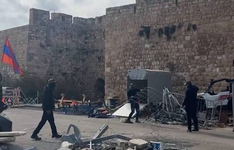 Huit de la trentaine de personnes qui ont attaqué les Arméniens au quartier arménien de Jérusalem ont été arrêtées