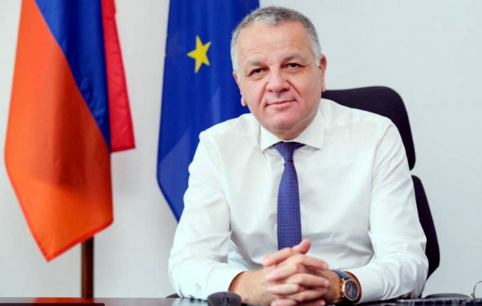 L&rsquo;ambassadeur de l&rsquo;UE, Vasilis Maragos, a envoyé un message du Nouvel An à l&rsquo;Arménie