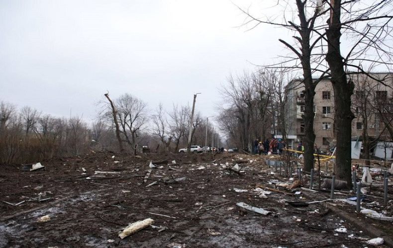 À la suite du bombardement russe de Kharkiv (Ukraine) le bâtiment du consulat honoraire d&rsquo;Arménie a également été endommagé
