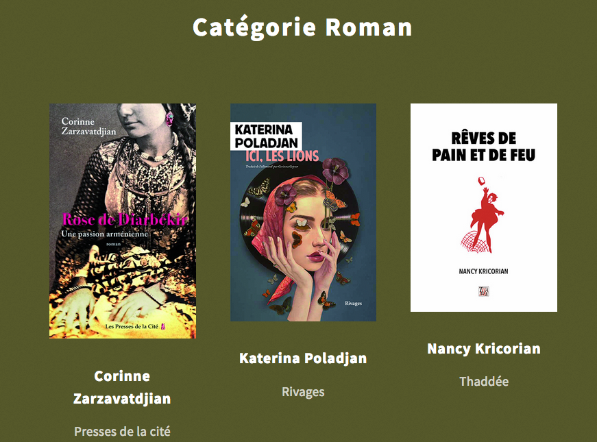 Les Trophées des NAM catégorie Roman