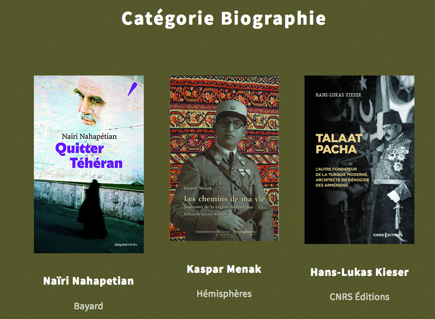 Les Trophées des NAM catégorie Biographie