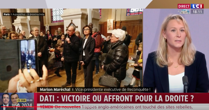 Marion Maréchal tacle Rachida Dati à propos de l&rsquo;Arménie