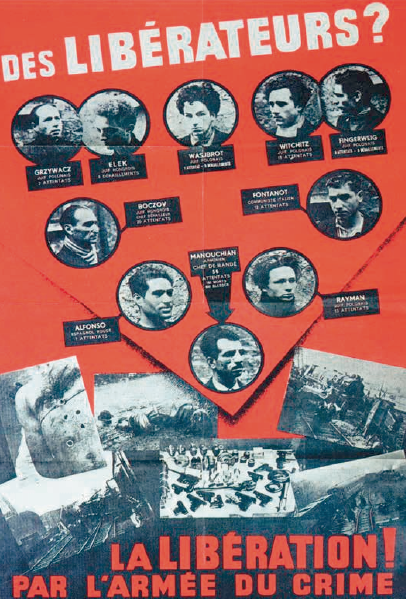 L&rsquo;Affiche Rouge ou les étrangers dans la Résistance