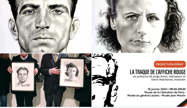 Hommage en portraits à Missak #Manouchian et aux FTP-MOI