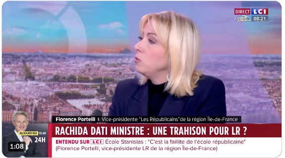 Dati est une « faux-cul » selon Florence Portelli