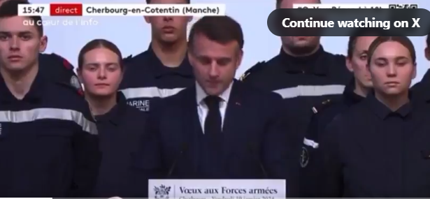 Vœux du Président de la République  @EmmanuelMacron  aux Forces armées