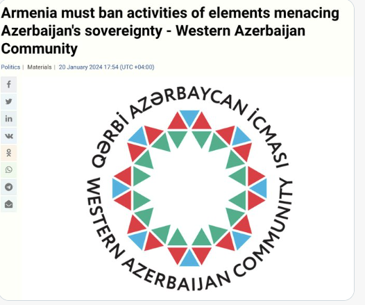 L&rsquo;Azerbaïdjan occidental pour affirmer que toute l&rsquo;Arménie est en fait une terre de l&rsquo;Azerbaidjan