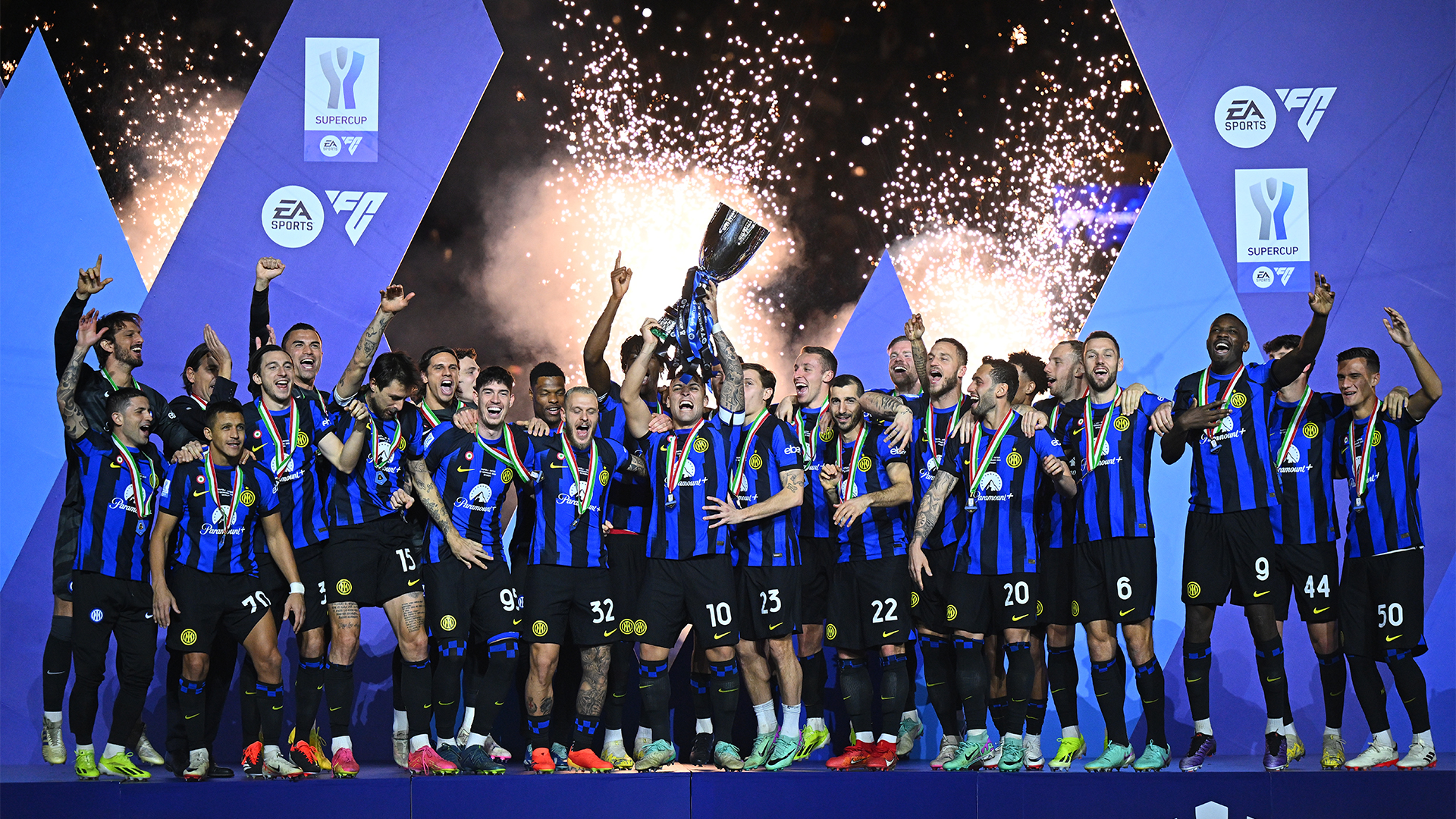 L&rsquo;Inter Milan avec l’Arménien Henrikh Mkhitaryan s’impose 1-0 sur Naples et remporte la Supercoupe d’Italie