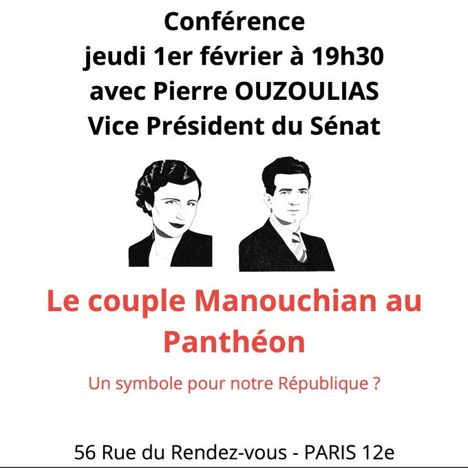 Conférence dédiée à Manouchian à Paris 12e