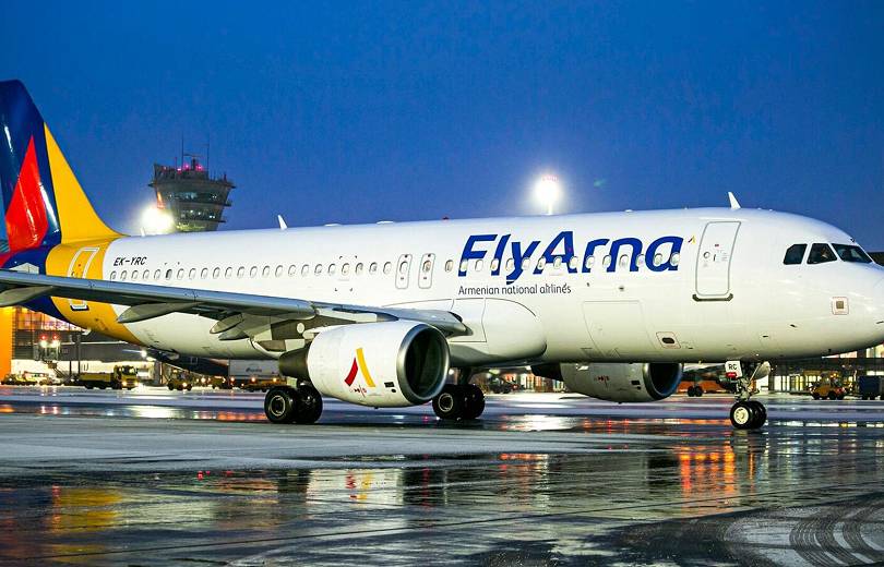 La compagnie nationale aérienne d’Arménie Fly Arna a arrêté ses vols