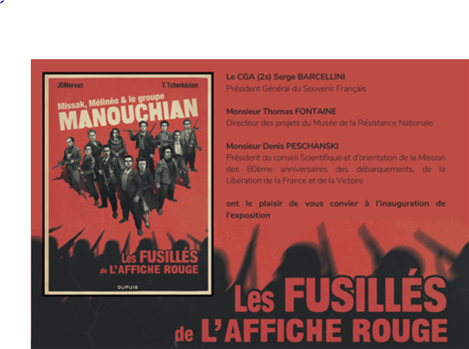 Vernissage et exposition sur les fusillés de l&rsquo;Affiche Rouge