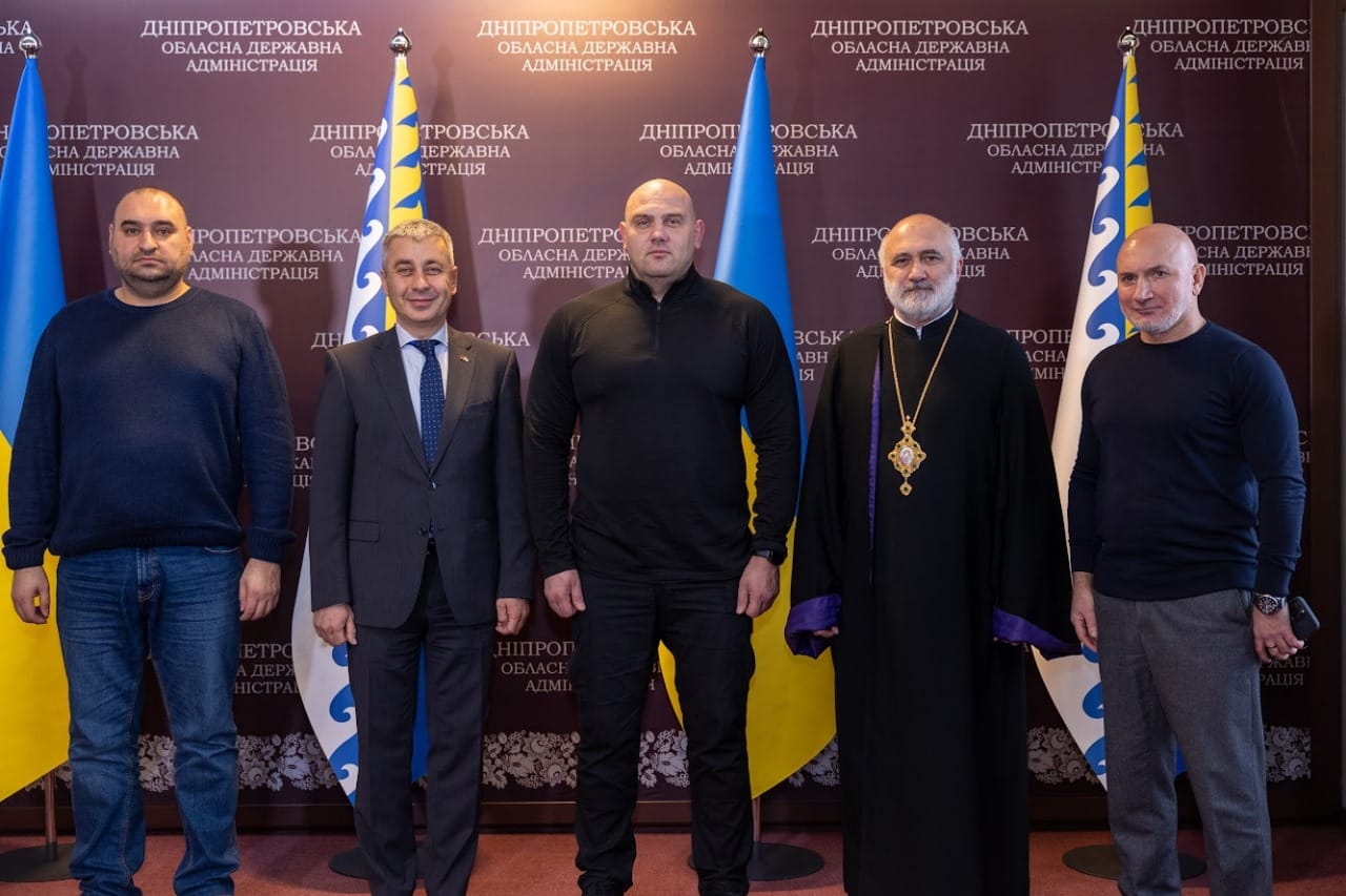 10 tonnes de médicaments offerts par l&rsquo;Union des Arméniens d&rsquo;Ukraine à l&rsquo;hôpital militaire de Dnipro