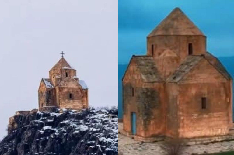 L&rsquo;Azerbaïdjan a enlevé la croix de l’église de Vankasar en Artsakh occupé et l’a présenté comme une église aghvane