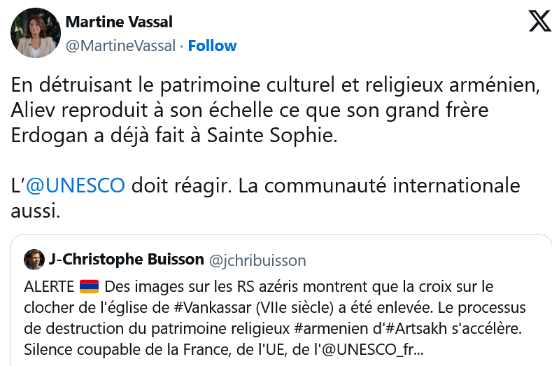 L’@UNESCO  doit réagir. La communauté internationale aussi.