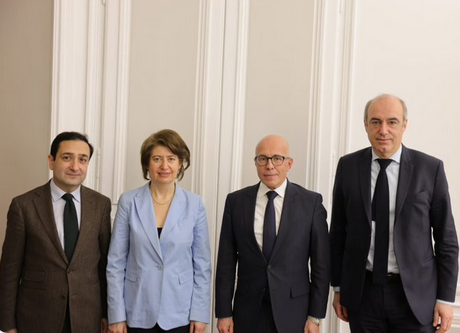 Nous avons reçu ce matin avec @oliviermarleix , l’Ambassadrice d’Arménie en France, @tolmajian