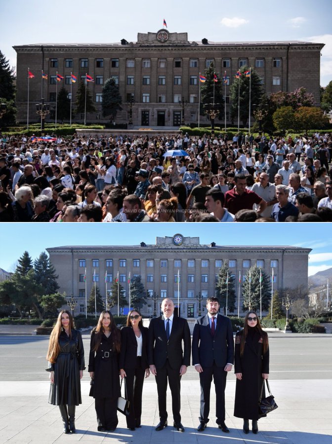 La famille Aliev dans la ville occupée et ethniquement nettoyée de Stepanakert